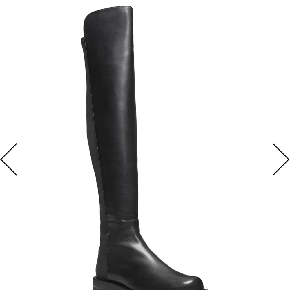 Stuart Weitzman black 5050 Lift Boot